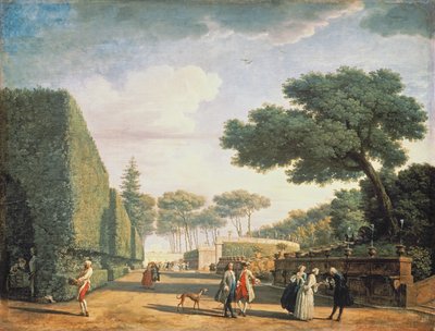 Ansicht im Park der Villa Pamphili, 1749 von Claude Joseph Vernet